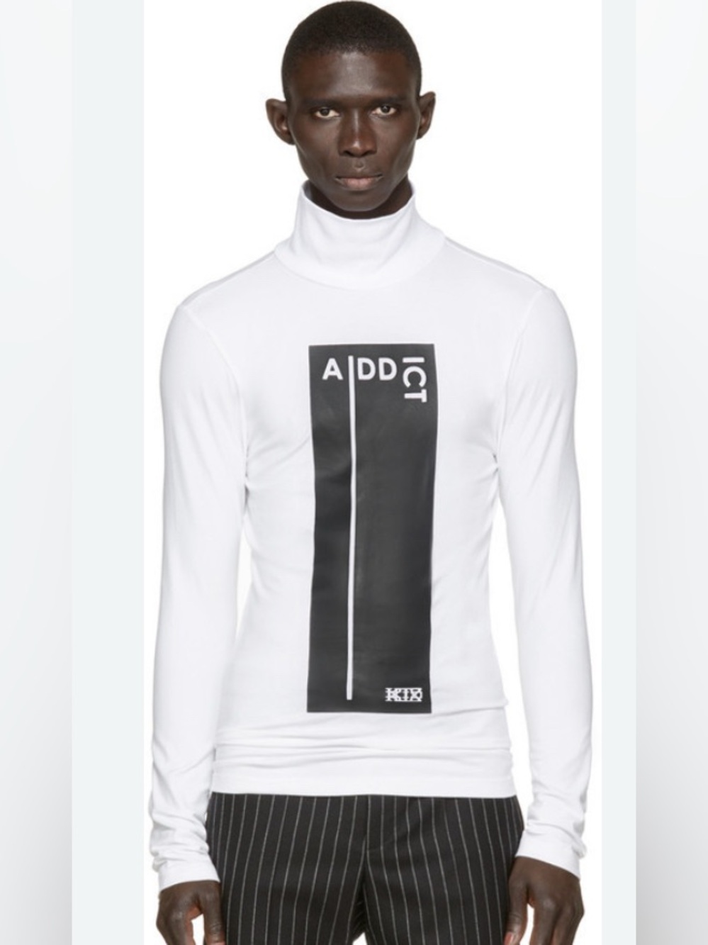 Ktz Kokon To Zai Ktz White Jersey Addict Turtleneck- Mens XLARGE